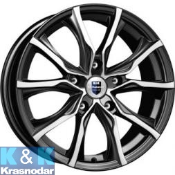 Колесный диск K&K Твист (КС697) 7.5x17/5x100 ET42 D67.1 алмаз черный