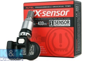 Датчик давления в шинах Autel MX-1 (433/315 МГц) серебристый