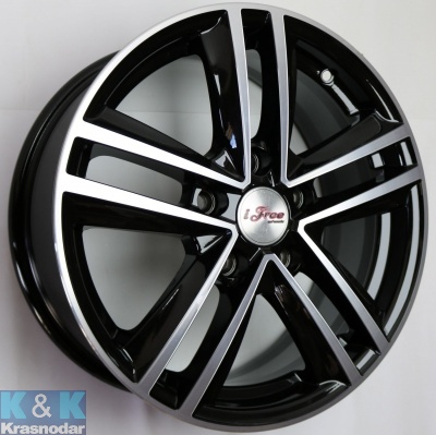 Колесный диск iFree Катар (КС885) 6.5x16/5x100 ET40 D67.1 Блэк Джек